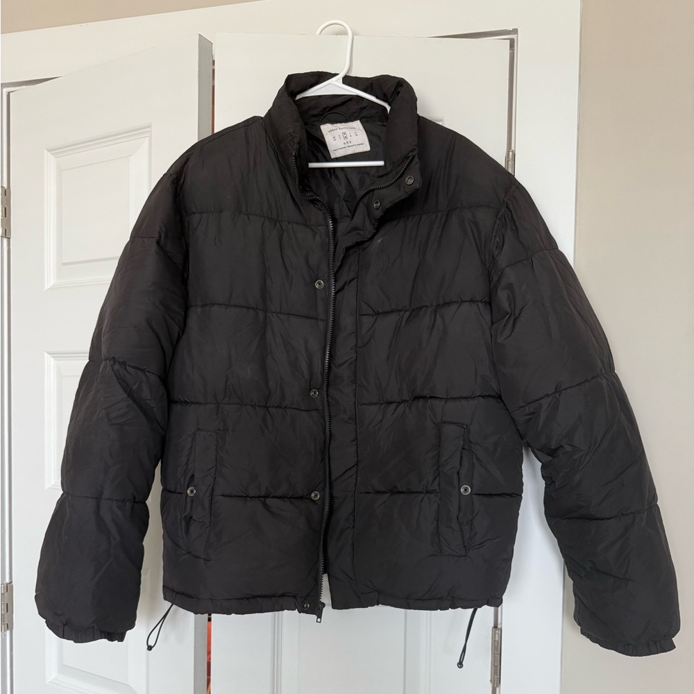 Urban Outfitters Charcoal Puffer Jacket
